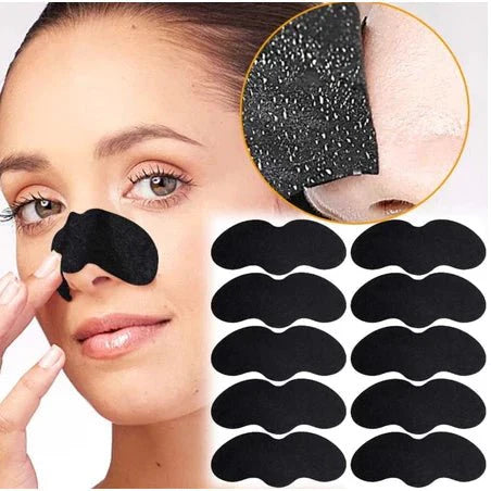 Blackhead Remover Strips with Activated Charcoal - Kit of 10 Units
