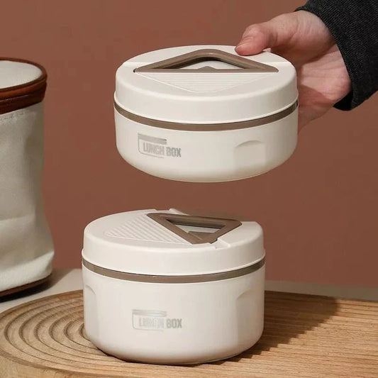 Set of 4 Lunchboxes with Round Thermal Bag - Keep Your Lunch Fresh and Ready